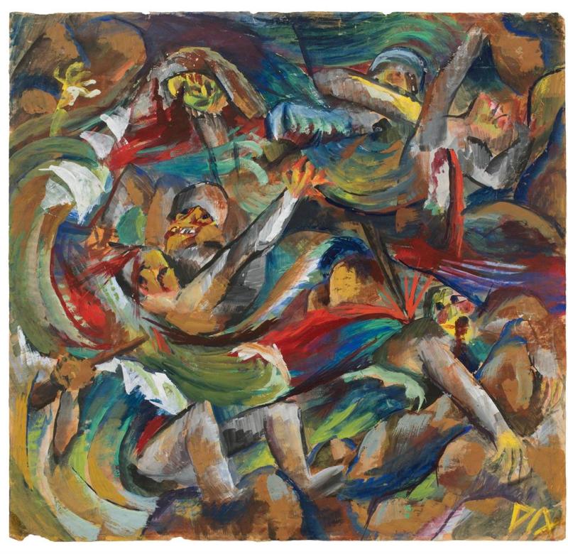 Otto Dix (1891-1969),  Schützengraben, um 1918,  Gouache auf Papier,  Privatbesitz Berlin © VG Bild-Kunst, Bonn 2019