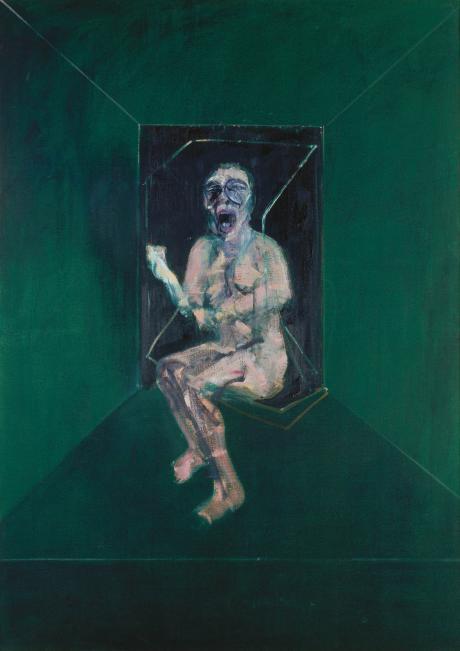 Francis Bacon (1909–1992) Studie für die Krankenschwester in dem Film „Panzerkreuzer Potemkin“, 1957 Öl auf Leinwand, 198 × 142 cm Städel Museum, Frankfurt am Main © The Estate of Francis Bacon. All rights reserved / VG Bild-Kunst, Bonn 2019, Foto: U. Edelmann