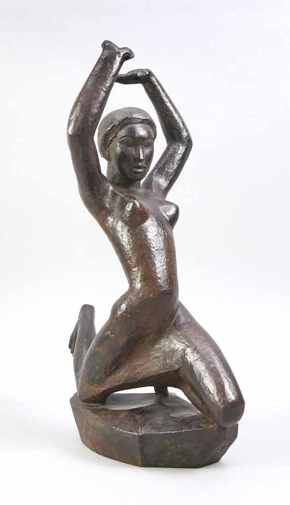 Georg Kolbe (1877-1947), "Meerweibchen". 1921, Bronze mit rotbrauner Patina. Mindestpreis:	60.000 EUR