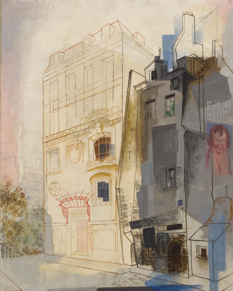 Yuri Pavlovich Annenkov Deux Maisons Executed in 1928 Estimate $40/60,000 Sold for $212,500