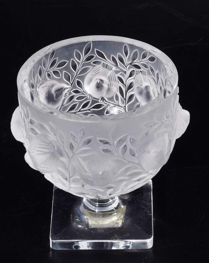 Pokal-Vase "Elisabeth". Lalique/Frankreich, Entwurf von René Lalique, nach 1945. Mindestpreis:	90 EUR