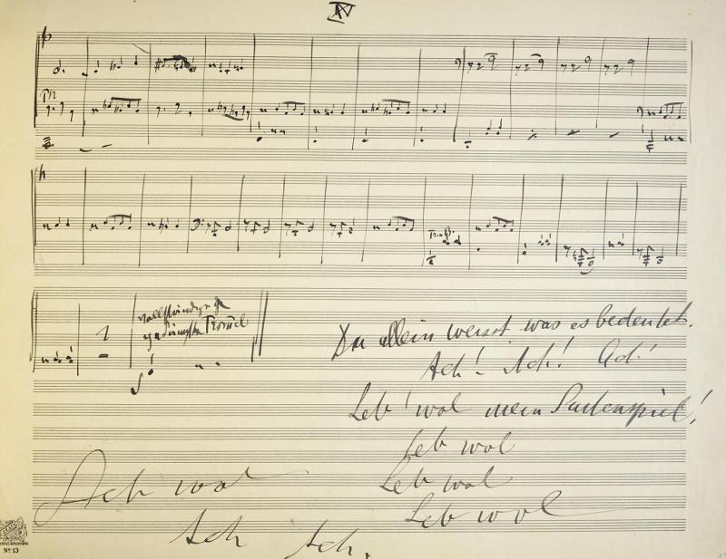 Gustav Mahler, 10. Sinfonie Originalhandschrift, 1910 – © Österreichische Nationalbibliothek