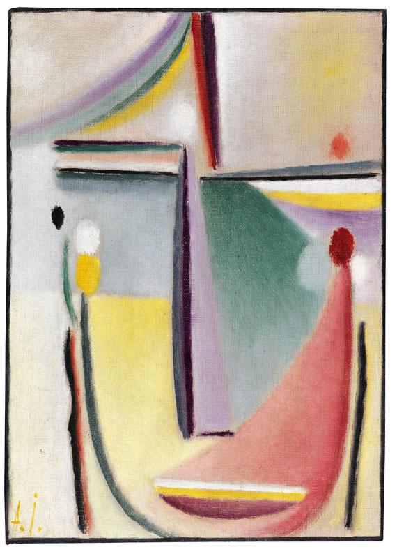 ALEXEJ VON JAWLENSKY Abstrakter Kopf, Um 1921. Öl auf Leinwand Schätzpreis: € 180.000 - 240.000