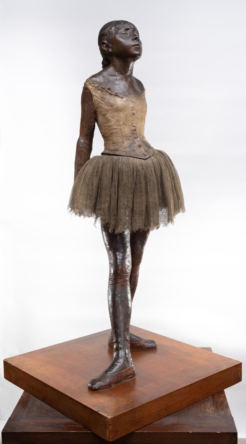 Edgar Degas (1834–1917) Kleine 14-jährige Tänzerin, 1878/79–1881 Bronze H. 98 cm Europäische Privatsammlung © Städel Museum, Foto: Horst Ziegenfusz