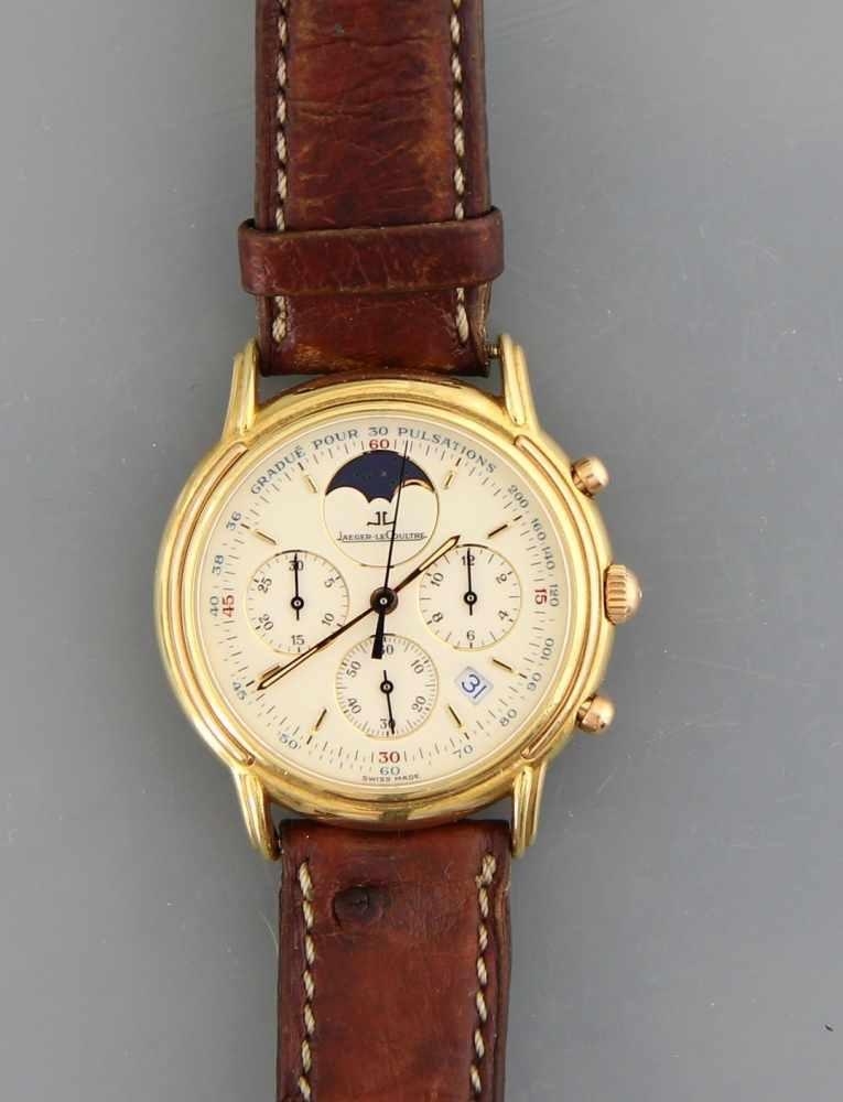 HAU Chronograph "Jaeger - LeCoultre Odysseus" Gehäuse Gelbgold 18kt Mindestpreis:	2.000 EUR