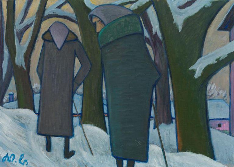 Werner Berg Zwei Frauen auf dem Heimweg, 1962 Schätzpreis: 80.000 – 150.000 €