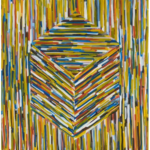 Sol LeWitt (1928 – 2007)  Cube (B) | 1994 | Gouache auf Papier | 155x153,5cm  Ergebnis: 163.500 Euro  Dt. Auktionsrekord für eine Gouache für diesen Künstle