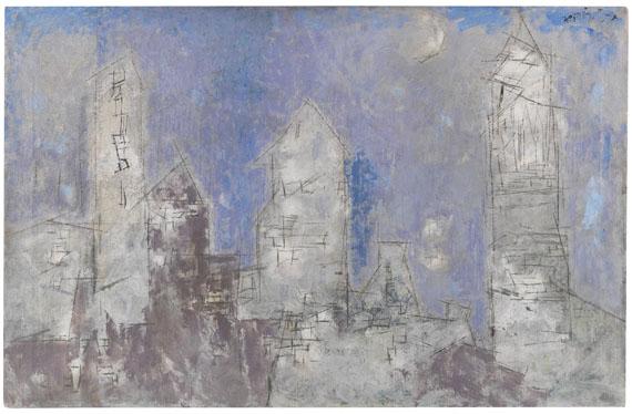 227 LYONEL FEININGER Manhattan, Dusk, 1945. Öl auf Leinwand Schätzpreis: € 200.000 - 300.000