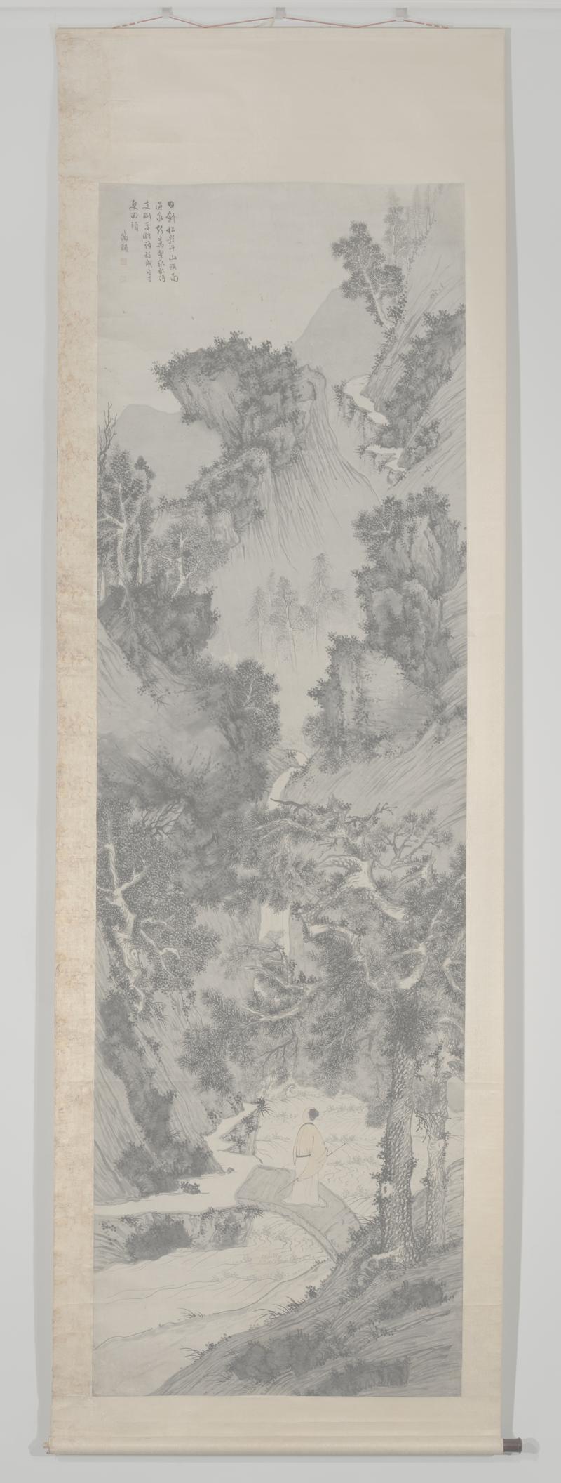 Wen Zhengming (1470–1559), Herbstlandschaft Tusche und Farben auf Papier, China, Ming-Dynastie, 16. Jahrhundert, Rheinisches Bildarchiv Köln: Marion Mennicken