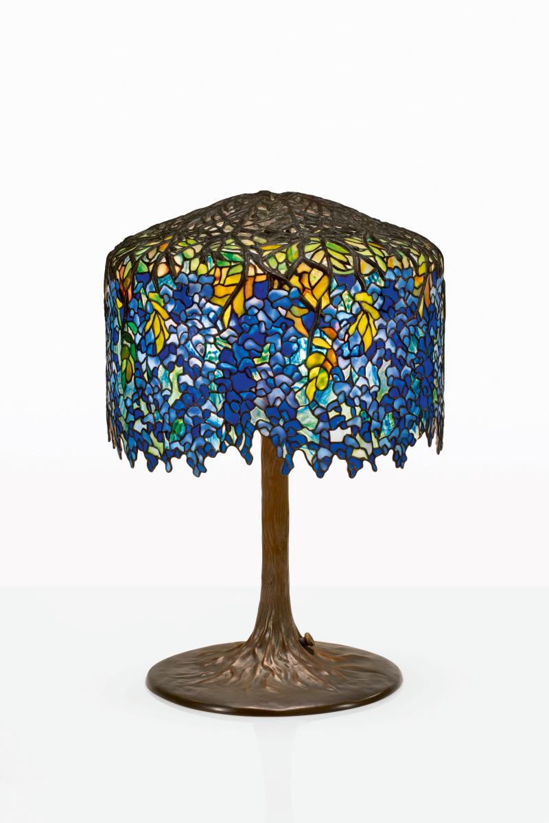 A Dazzling “Wisteria” Table Lamp Leads a Selection of Works By Tiffany Studios, Bringing $715,000