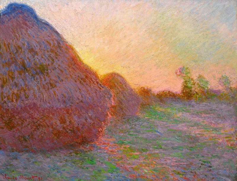 Claude Monet: Getreideschober, 1890, Öl auf Leinwand, 73 x 92,5 cm, Hasso Plattner Foundation. Photo: Lutz Bertram, Berlin