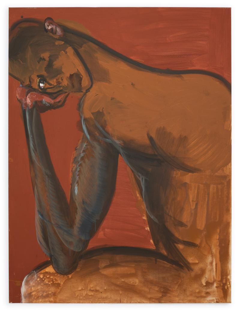 Rainer Fetting, Desmond sitting, 2015 Öl auf Leinwand, 160 x 120 cm