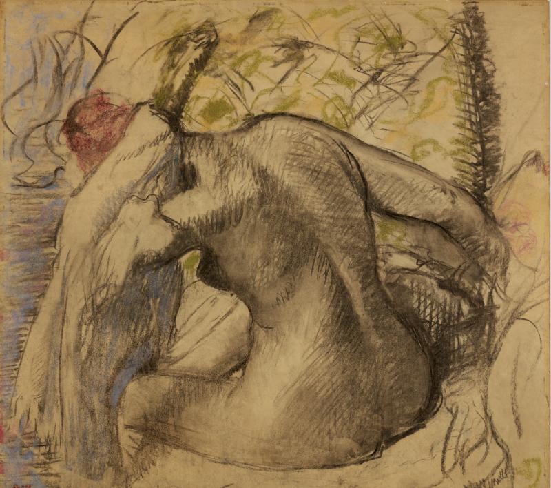 10459 Degas, Femme nue assise s'essuyant les cheveux (Seated Nude Woman Drying Her Hair)