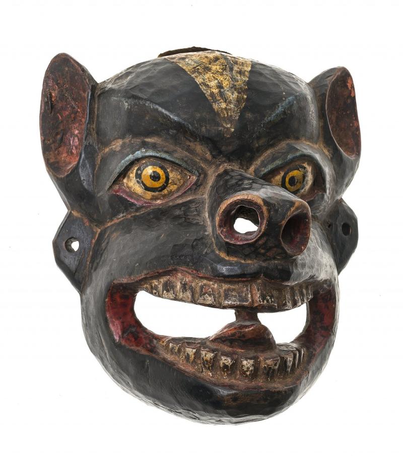 Tiermaske, Holz, Tibet