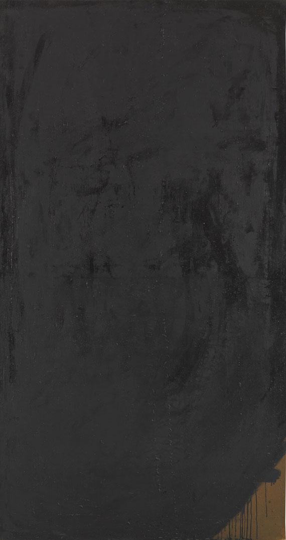 120002985 Arnulf Rainer Schwarze Übermalung auf Braun, 1955/56. Öl auf Leinwand Schätzpreis: € 120.000 - 150.000