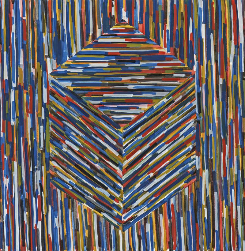 Sol LeWitt (1928 – 2007)  Cube (A) | 1994 | Gouache auf Papier | 155 x 153,5 cm Taxe: 100.000 – 150.000 €