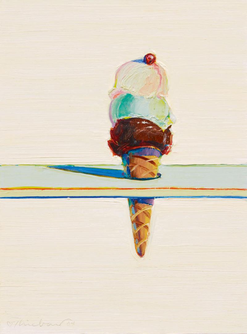 Wayne Thiebaud Single Triple Decker 2004 Estimate $1.5/2 million Sold for $2.3 million