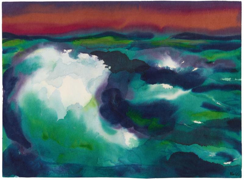 Emil Nolde  Tosendes Meer Um 1930/1935 Lot 168