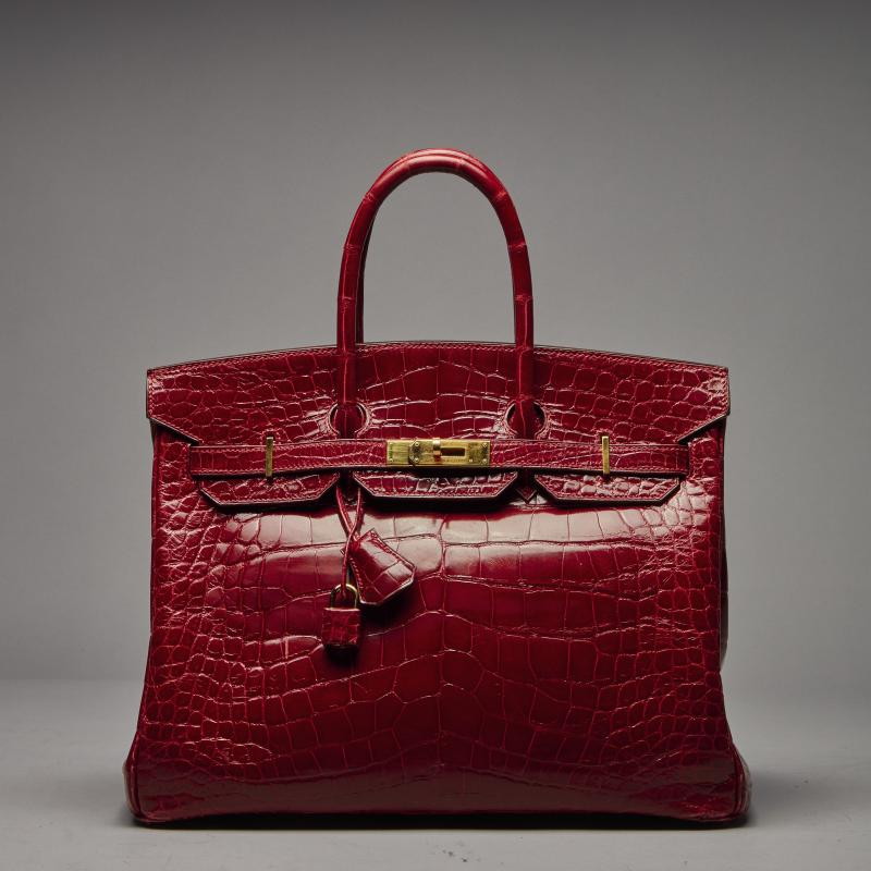 Hermès Braise Birkin 40cm in Alligator Mississippiensis with Gold Hardware