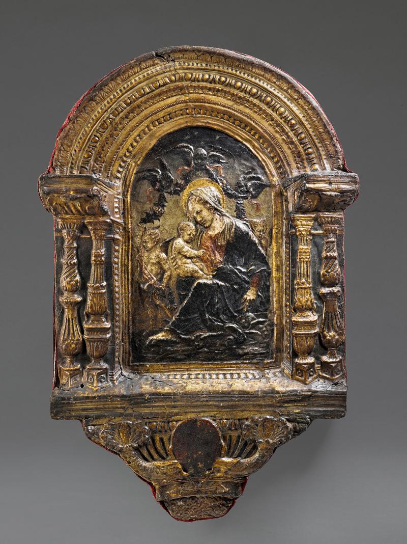 Italian, Florence or Siena, circa 1470-1480, Relief with the Madonna and Child among Clouds, est. £40,000-60,000 (1)