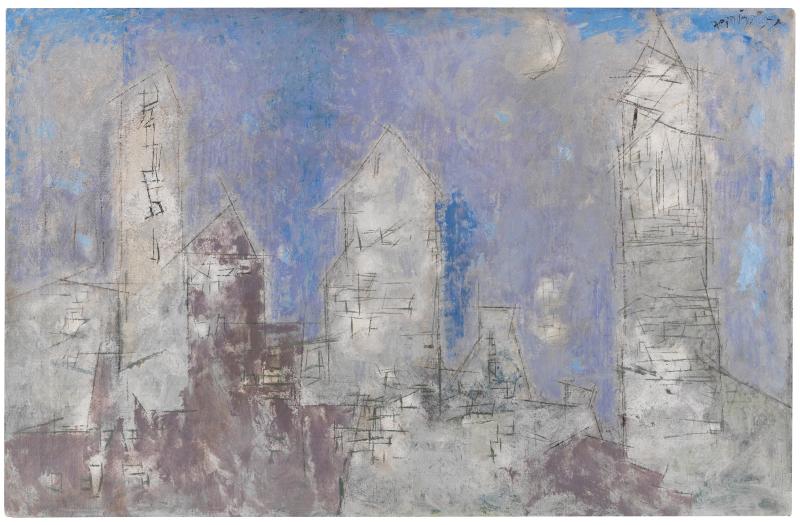 227 LYONEL FEININGER Manhattan, Dusk, 1945. Öl auf Leinwand Schätzung: € 200.000 Ergebnis: € 325.000