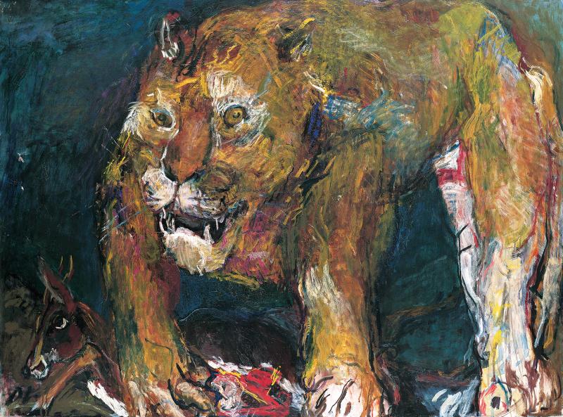 Oskar Kokoschka, Tigerlöwe, 1926  © Belvedere, Wien