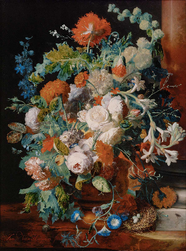 Jan van Huysum 1682–1749 tätig in Amsterdam  Blumenstrauß bei einer Säule um 1718/20