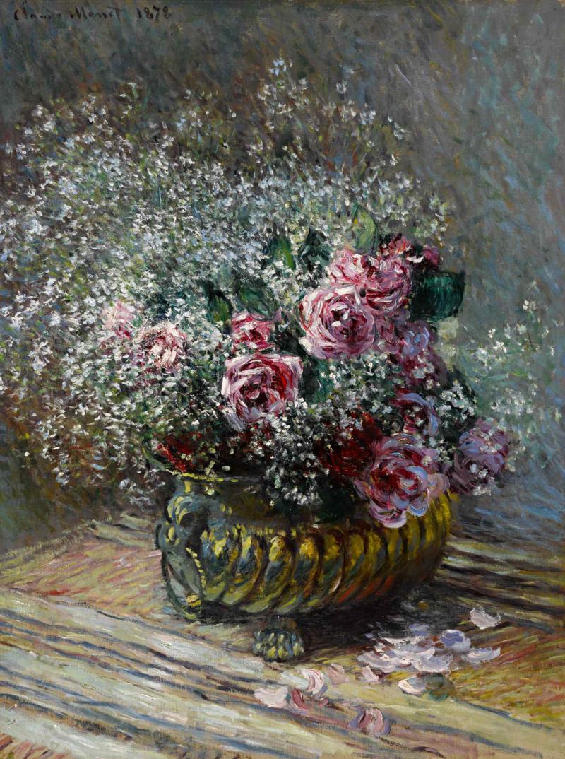 Claude Monet’s Fleurs dans un pot (Roses et brouillard) Estimate $4/6 Million