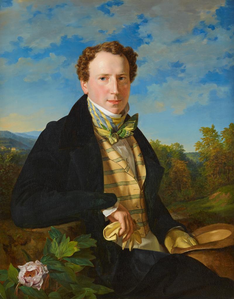 Georg Ferdinand Waldmüller, Selbstporträt in jungen Jahren, 1828,  Foto: Johannes Stoll / Belvedere, Wien