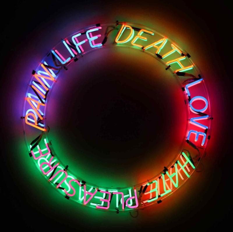 10682, Bruce Nauman, Life, Death, Love, Hate, Pleasure, Pain