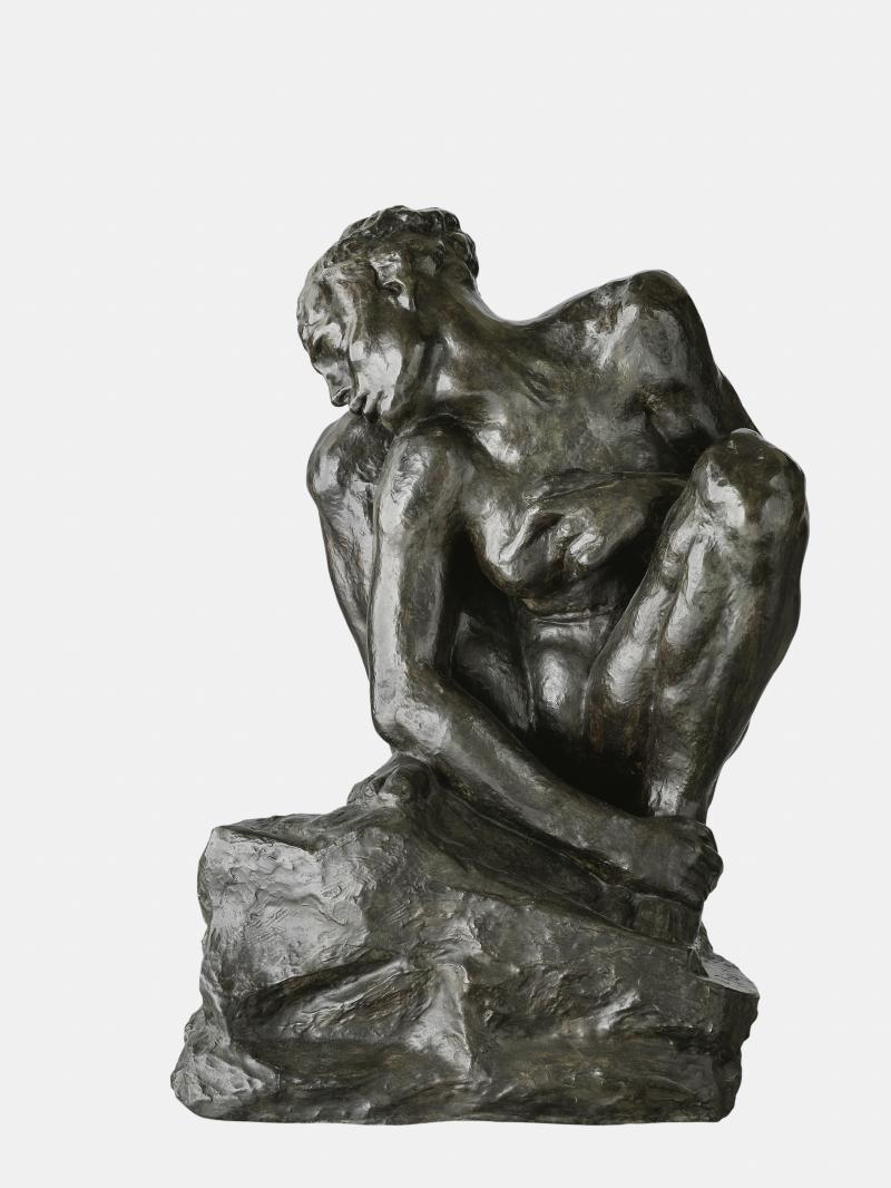 AUGUSTE RODIN, KAUERNDE, GROSSE FASSUNG, 1906–1908 Bronze (Alexis Rudier, 1959), 96 x 73 x 60 cm Kunsthaus Zürich, Sammlung Werner und Nelly Bär, 1968  Foto: Kunsthaus Zürich, Franca Candrian