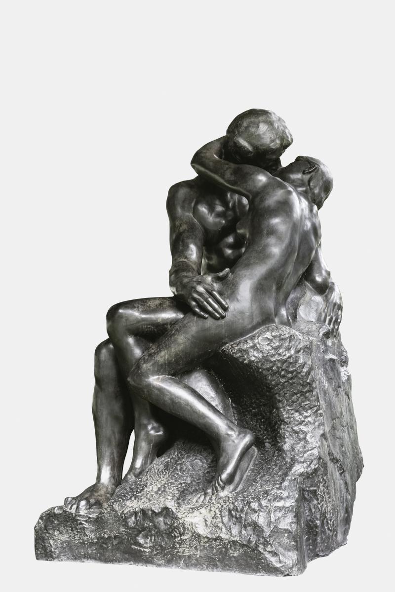 AUGUSTE RODIN, DER KUSS, GROSSE FASSUNG, 1889–1898 Bronze (Coubertin, 2008), 181,5 x 112,3 x 117 cm  Sammlung Fondation Pierre Gianadda, Martigny  Foto: Michel Darbellay – Fondation Pierre Gianadda