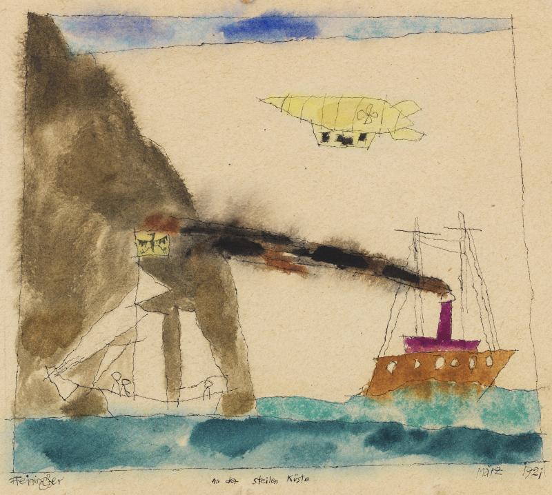 365 Lyonel Feininger An der steilen Küste, 1921. Aquarell und Tuschfederzeichnung Schätzpreis: € 40.000 - 60.000