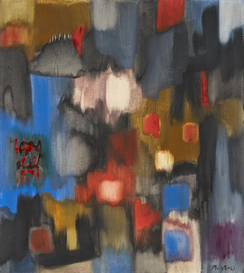 Fritz Winter (1905 – 1976)  Blühender Garten | 1961 | Öl auf Leinwand | 90 x 80 cm Taxe: 40.000 – 60.000 €