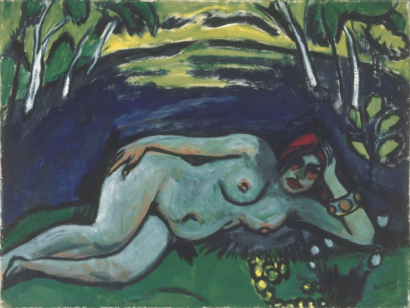 Max Pechstein, Früher Morgen, 1911, Öl auf Leinwand, 75 x 100 cm, Gudrun Selinka, © Max Pechstein, Pechstein Hamburg / Tökendorf, 2021