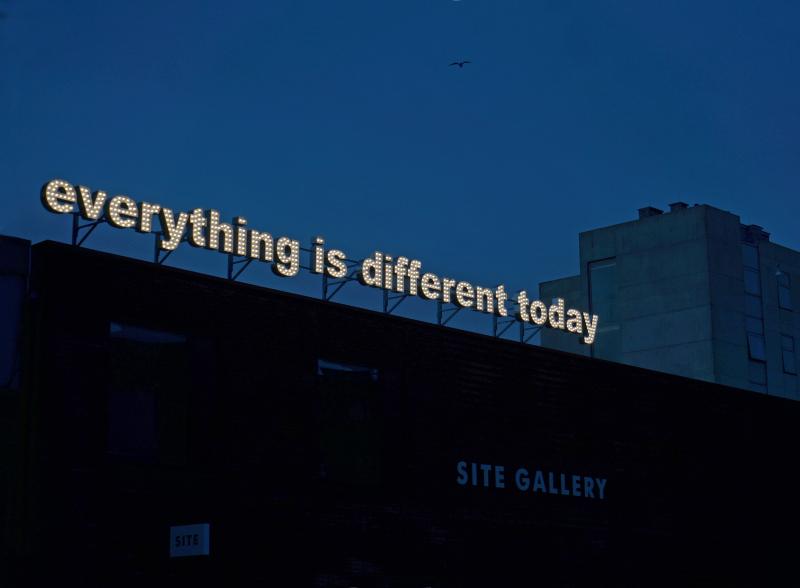 Tim Etchells Different Today 2018 Images courtesy The Artist