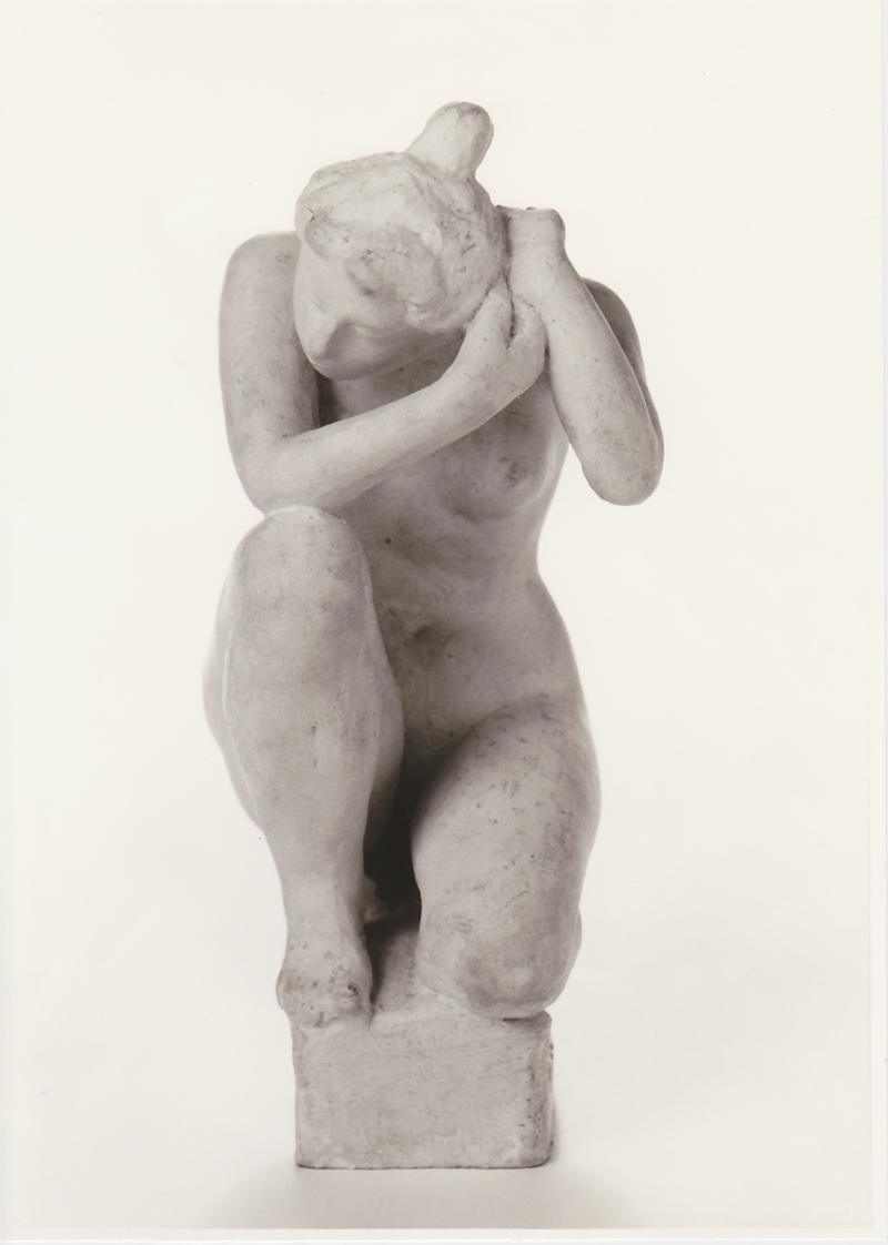 Aristide Maillol, Jeune fille accroupie (Die Kauernde), 1900, Terracotta, Privatbesitz