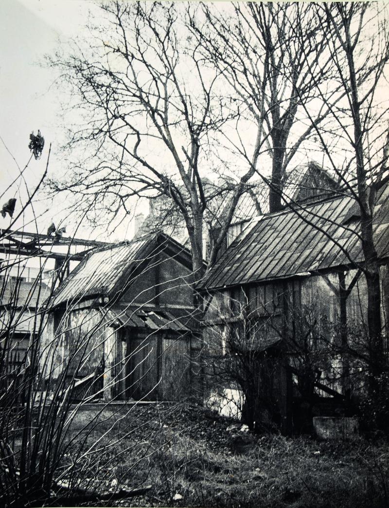 Das ehemalige Atelier Tinguely, Ende 1960er Jahre Foto: André Gambourg © beim Künstler