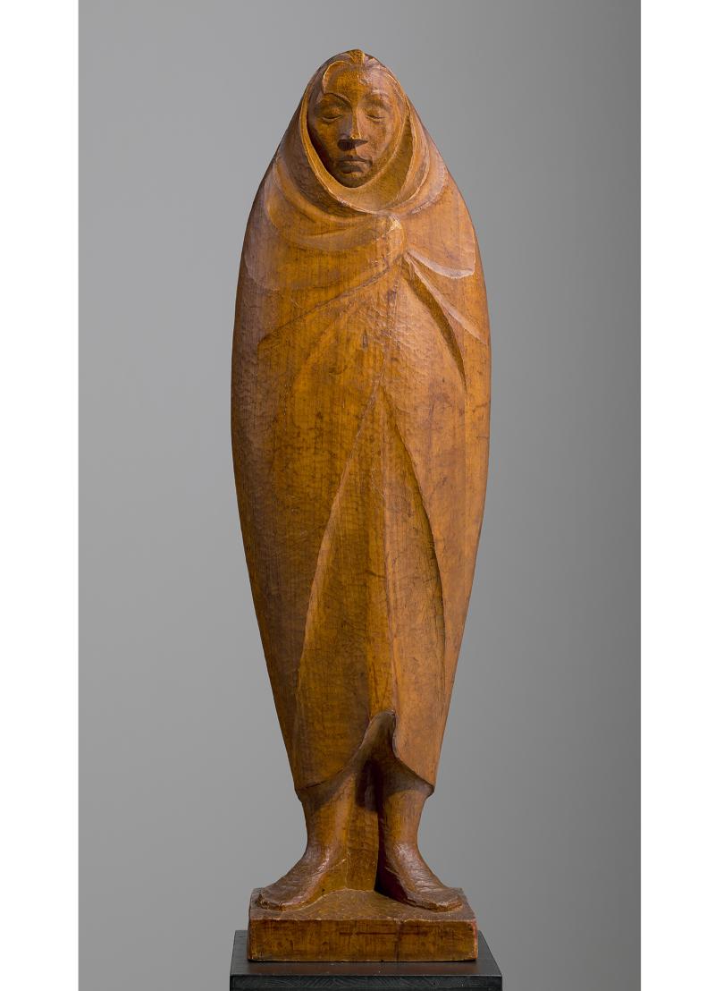 Ernst Barlach, Schwangeres Mädchen, 1924 © Albertinum/Skulpturensammlung, Staatliche Kunstsammlungen Dresden, Foto: Hans-Peter Klut/Elke Estel