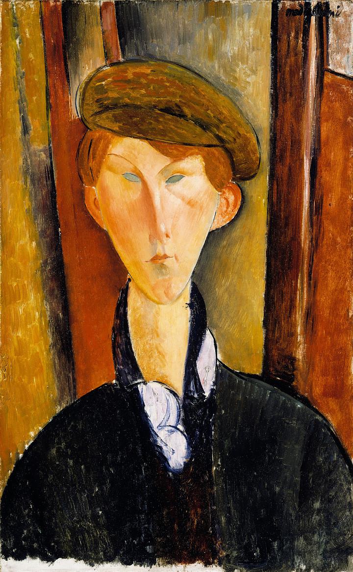 Amedeo Modigliani | Junger Mann mit Mütze, 1918 | © Detroit Institute of Arts / Bridgeman Images