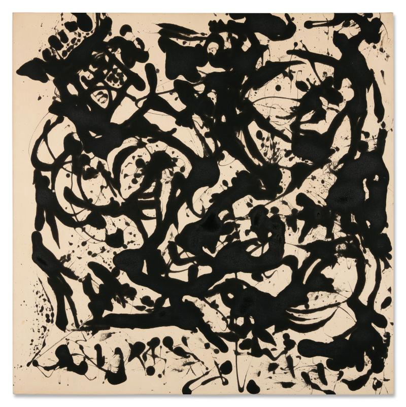 Lot 11. Jackson Pollock, Number 17, 1951. Est. 25,000,000 - 35,000,000 USD