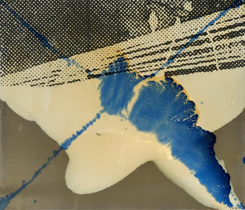 Sigmar Polke (1941 – 2010) Ohne Titel | 1994 Kunstharz und Pigmente auf Polyester 117,5 x 138 cm Schätzpreis: € 250.000 – 300.000