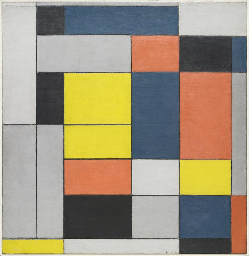 Piet Mondrian, Nr. VI / Komposition Nr. II, 1920  Öl auf Leinwand, 99,7 x 100,3 cm Tate, Ankauf 1967 © 2021 Mondrian/Holtzman Trust Foto: Tate