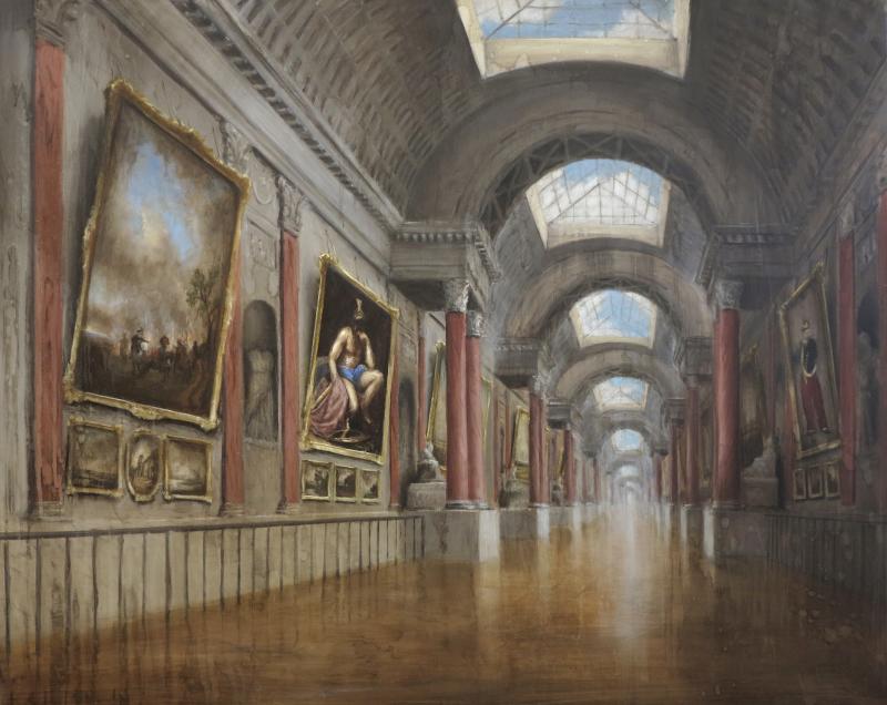 Maxwell Dunlop-Grand Hall- 100 x 80 cm_Oel_auf_leinwand_oil on canvas 2021