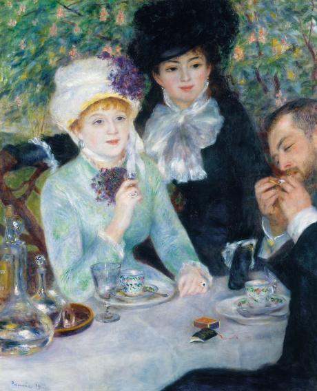 Pierre-Auguste Renoir (1841–1919) Nach dem Mittagessen (La fin du déjeuner), 1879 Öl auf Leinwand, 100,5 × 81,3 cm Städel Museum, Frankfurt am Main Foto: Städel Museum, Frankfurt am Main