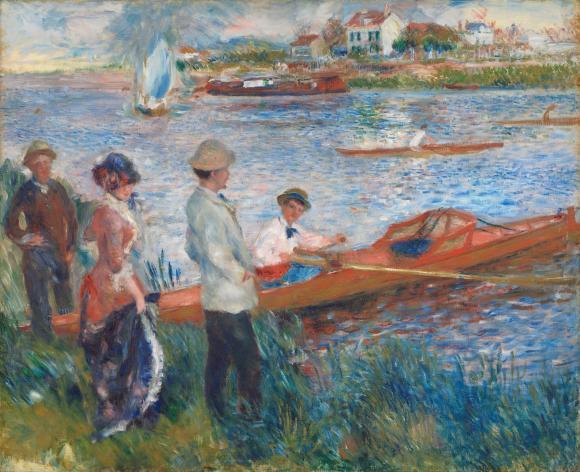 Pierre-Auguste Renoir (1841–1919) Ruderer bei Chatou, 1879 Öl auf Leinwand, 81,2 × 100,2 cm National Gallery of Art, Washington, D.C., Gift of Sam A. Lewisohn Foto: Courtesy National Gallery of Art, Washington