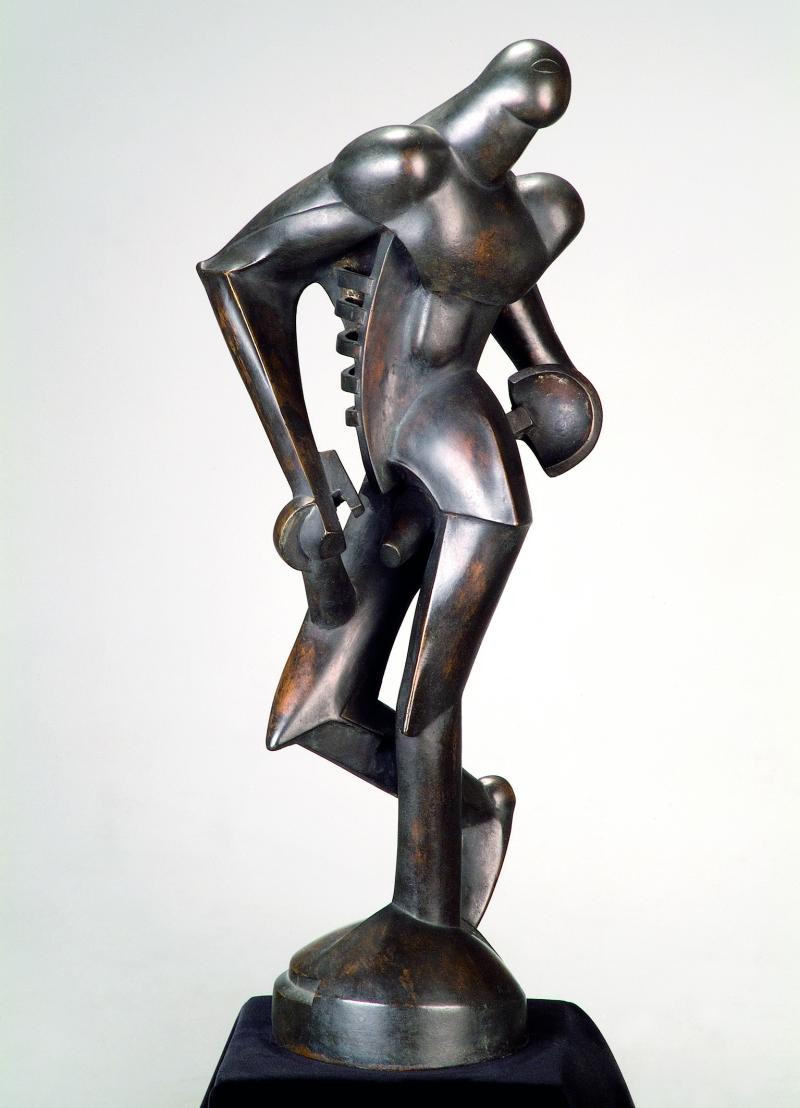 Rudolf Belling, Organische Formen (Schreitender Mann), 1921, Bronze. Sammlung Osthaus Museum Hagen © VG Bild-Kunst, Bonn 2022. Foto Kühle, Hagen