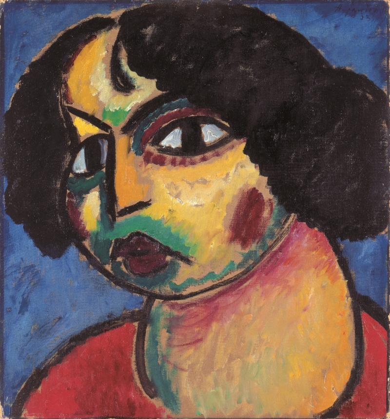 Alexej von Jawlensky Messalina, 1912 Kunstsammlungen Chemnitz – Museum Gunzenhauser Eigentum der Stiftung Gunzenhauser, Chemnitz Foto: Kunstsammlungen Chemnitz/Archiv Museum Gunzenhauser