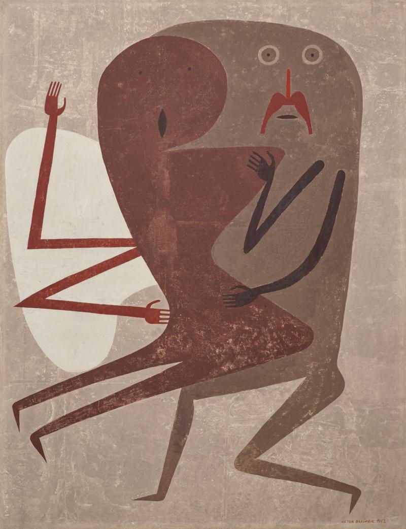 Victor Brauner, La lecon de Twist, 1962, Öl auf Leinwand, 116 x 89 cm, Auktion 31 © Dorotheum