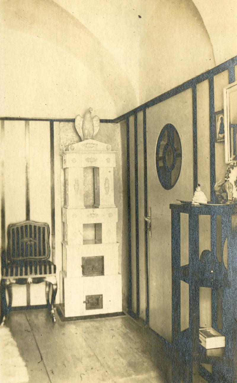 Schlafzimmer Josef Hoffmanns in seinem Geburtshaus nach der Umgestaltung 1907 © Gemeinde Brtnice